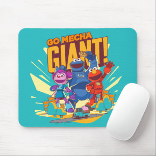 Mousepad Rua Sésamo Mecha Builders Go Mecha Giant!
