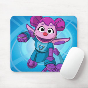 Mousepad Rua Sésamo Mecha Construtor Abby Em Ação