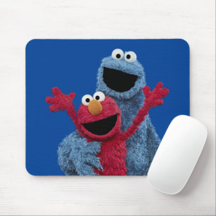 Mousepad Rua Sésamo Monstro Elmo & Cookie
