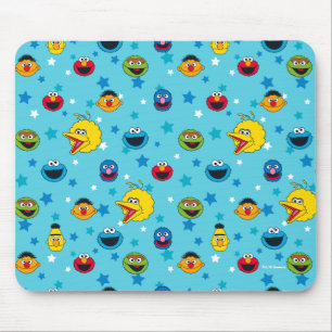 Mousepad Rua Sésamo   Padrão de Estrela Amigos