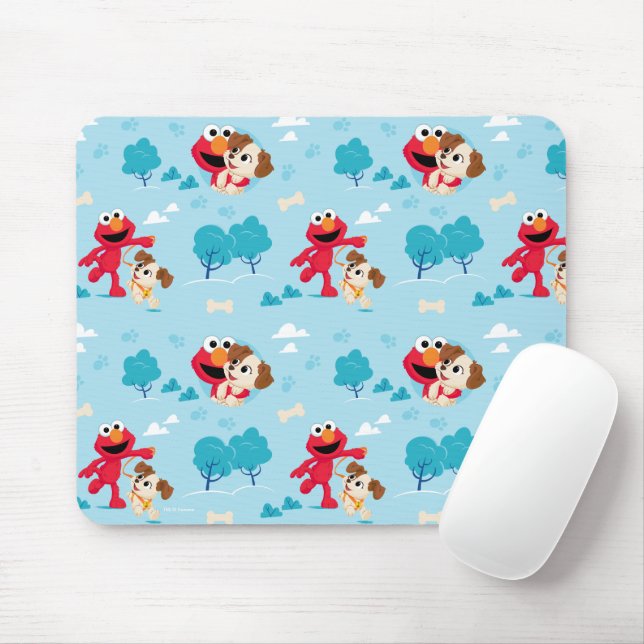 Mousepad Rua Sésamo | Padrão Elmo & Tango (Com mouse)