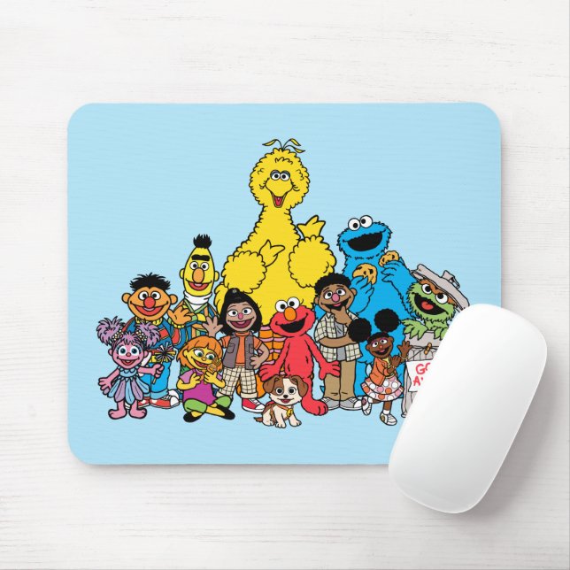 Mousepad Rua Sésamo | Sesame Pals Saindo (Com mouse)