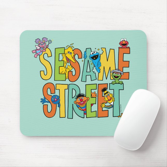Mousepad Rua Sésamo | Sesame Street Tipo Pals (Com mouse)