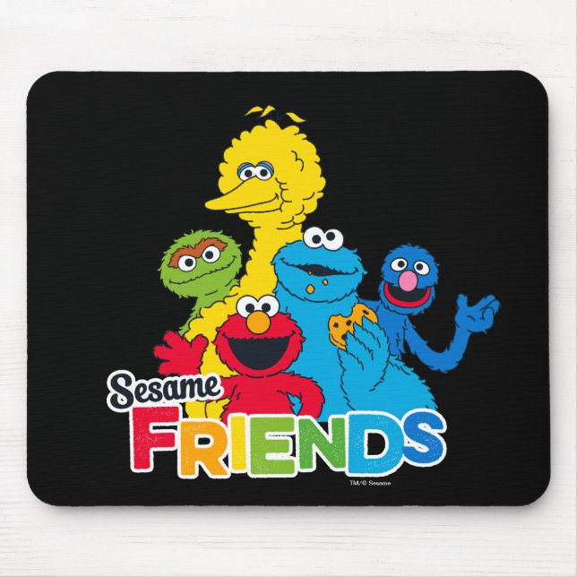 Mousepad Rua Sésamo | Sésamo Amigos (Frente)