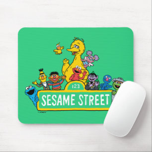 Mousepad Rua Sésamo Todos Em Torno Do Sésamo Street Sign