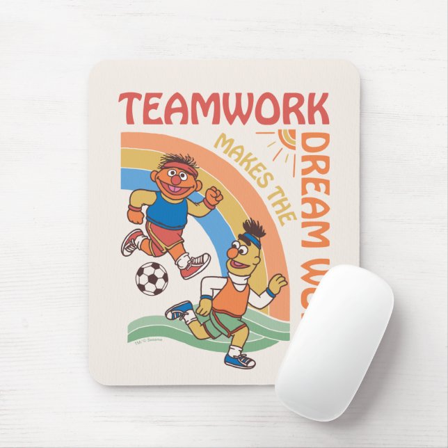 Mousepad Rua Sésamo | Trabalho em equipe Ernie & Bert (Com mouse)