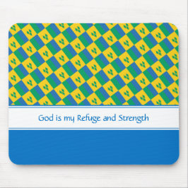 Mousepad RUA VINCENT Deus Refúgio Força CLIENTE Cristã