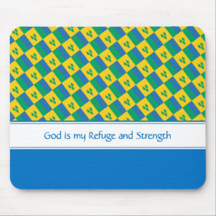 Mousepad RUA VINCENT Deus Refúgio Força CLIENTE Cristã