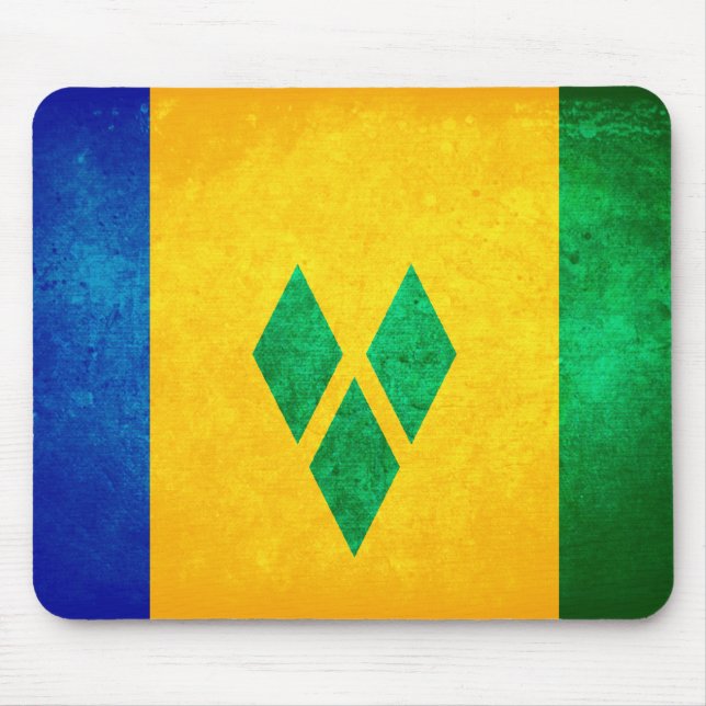 Mousepad Rua. Vincent & Grenadines Flag (Frente)
