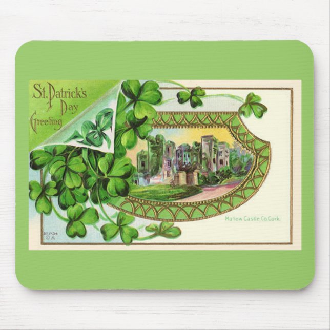 Mousepad Rua, Vintage Ireland Castle (Frente)
