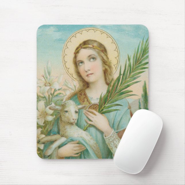 Mousepad Ruas. Agnes de Roma (MH 01) (Com mouse)