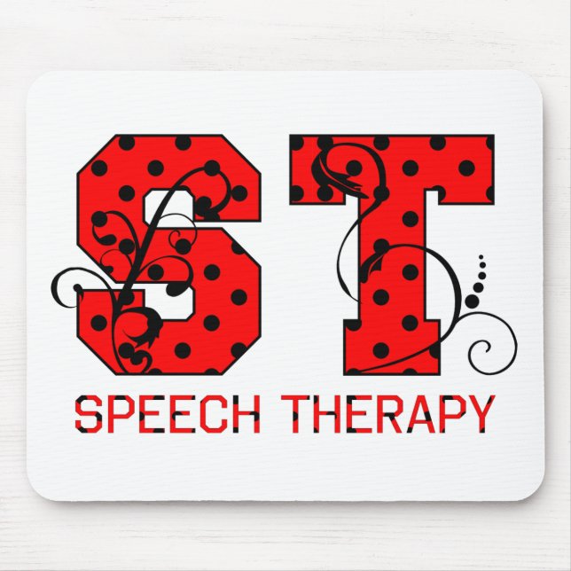 Mousepad ruas de bolinhas vermelhas e pretas (Frente)