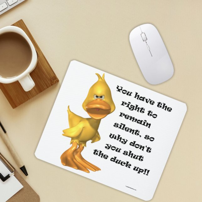 Mousepad Rude Duck Square (Criador carregado)