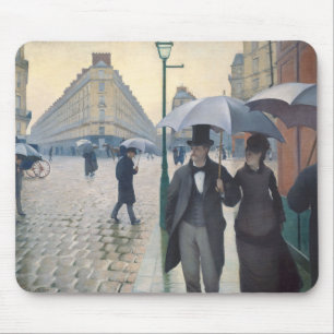 Mousepad Rue de Paris, temps de pluie, de Caillebotte