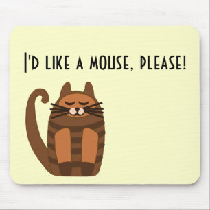 Mousepad rufus gordo grande do gato