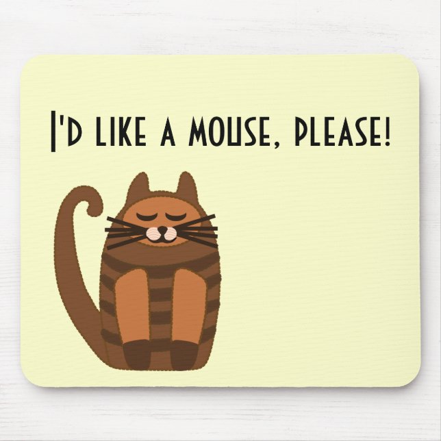 Mousepad rufus gordo grande do gato (Frente)
