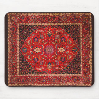 Mousepad Rug Persa Vermelho de Mashhad
