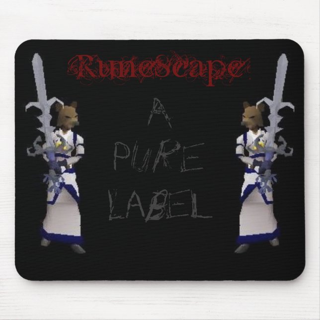 Mousepad RuneScape - uma etiqueta pura (Frente)