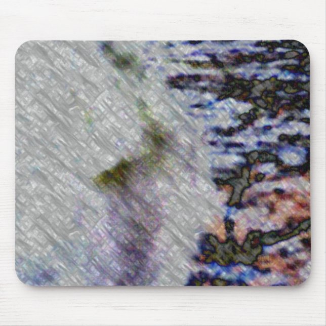 Mousepad Runner de água, abstrato digital (Frente)