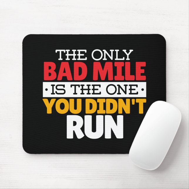 Mousepad Runner - Engraçado Mile Executando Cotação (Com mouse)