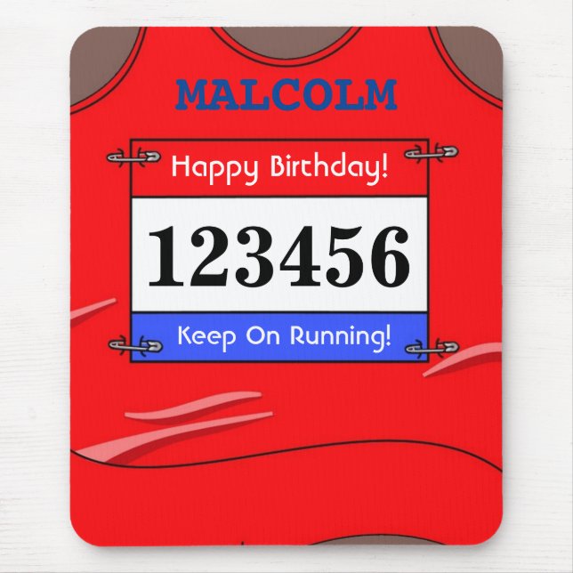 Mousepad Runner Red Vest Mouse Mat (Frente)