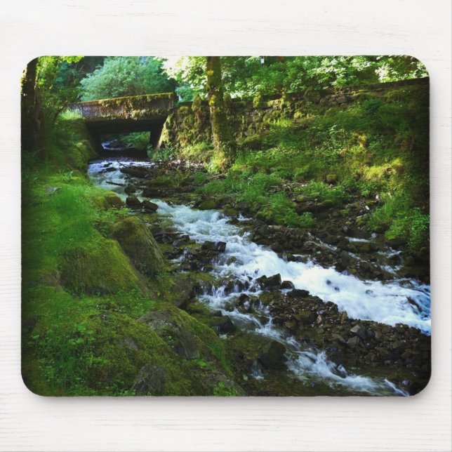 Mousepad Runoff de Wahkeena Falls, Oregon (Frente)