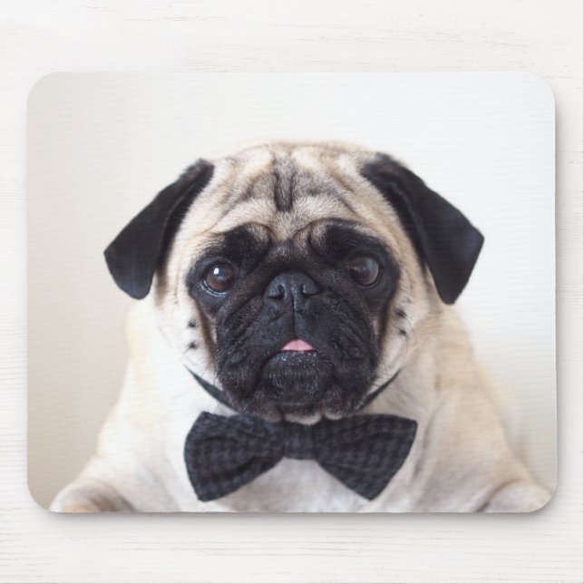 Mousepad Rupert a esteira do rato do Pug (Frente)