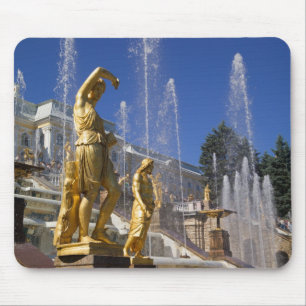 Mousepad Rússia, São Petersburgo, Estátuas douradas no