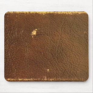 Mousepad Rustic Faux Brown Leather