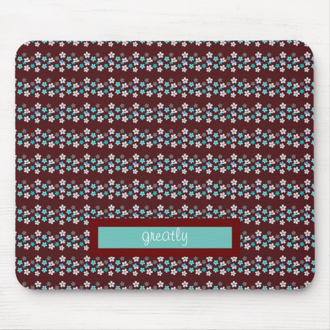 Mousepad Rustic Modern Floral (Frente)