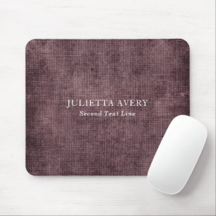 Mousepad Rustic Purple Wine Linen Texture