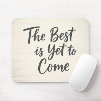 Mousepad Rustic Wood Background Inspirational Typography