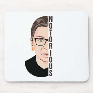 Mousepad Ruth Bader Ginsburg, notória RBG, notória