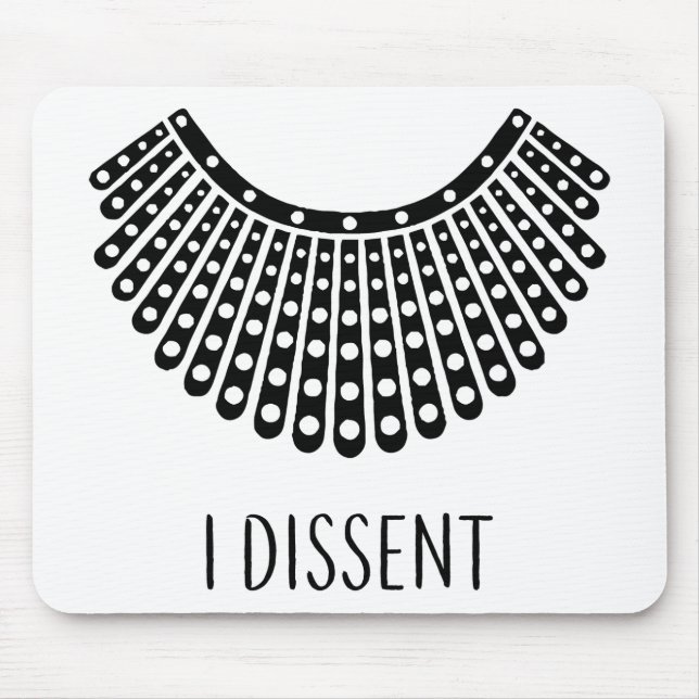 Mousepad Ruth Bader Ginsburg, RBG Dissent Collar (Frente)