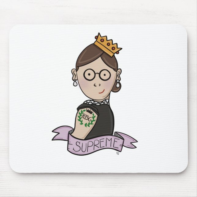 Mousepad Ruth Bader Ginsburg, RBG notório (Frente)