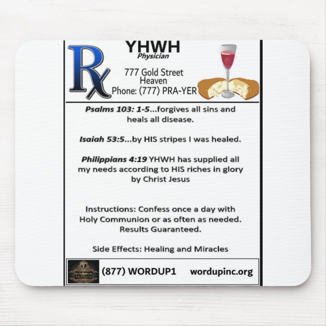 Mousepad Rx-YHWH (Frente)