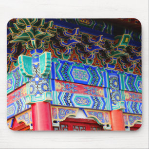 Mousepad S. Arte Palácio Coreana em Cores Brilhantes em u