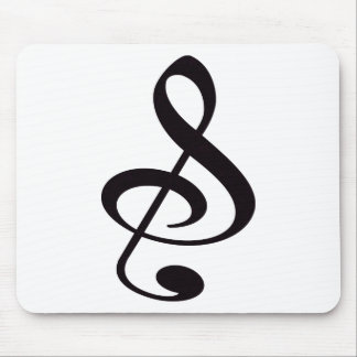 Mousepad "S", "&", e/ou nota musical de Clef de triplo