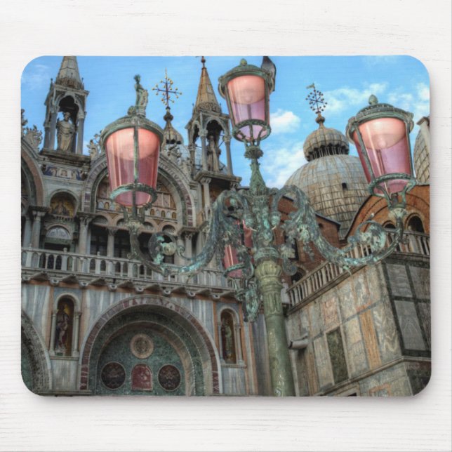 Mousepad S. Marcos e Lâmpada, Veneza, Itália (Frente)