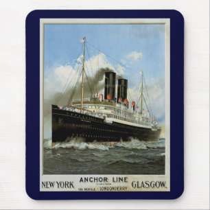 Mousepad S.S. Caledonia - New York a e de Glasgow