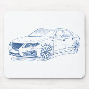 Mousepad Saab 9-5 2011