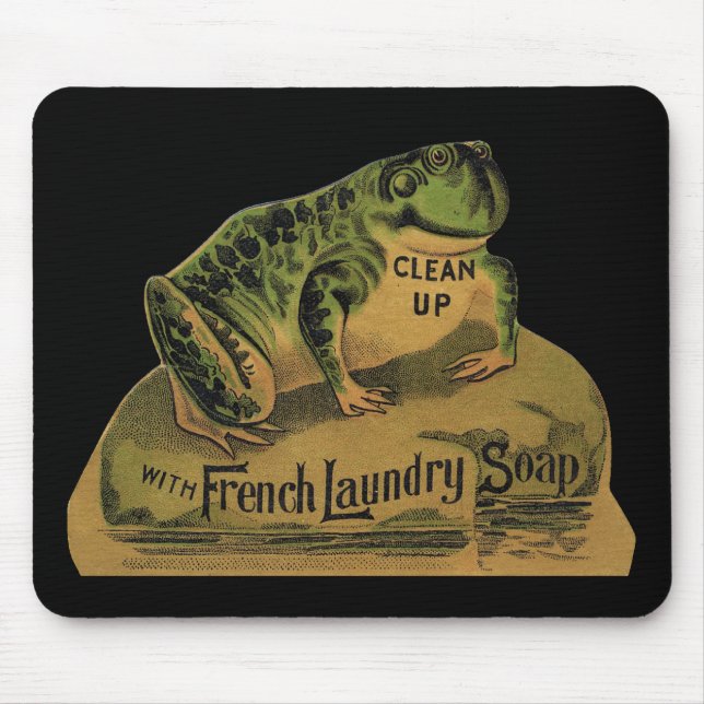 Mousepad Sabão da lavandaria sapo francês (Frente)