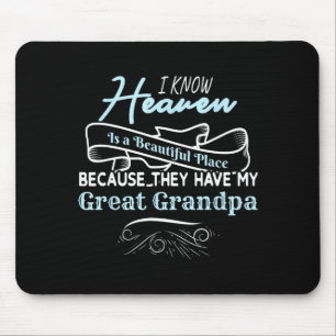 Mousepad Sabe que o Céu é um Lugar Bonito Eles Têm Meu Gran