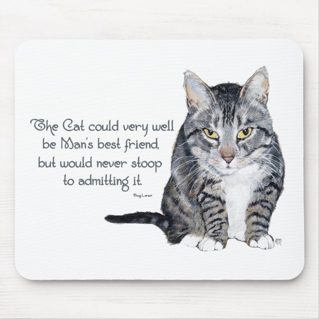 Mousepad Sabedoria Felina - e Amizade (Frente)