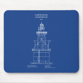 Mousepad Sabine Bank Lighthouse - Texas - AD