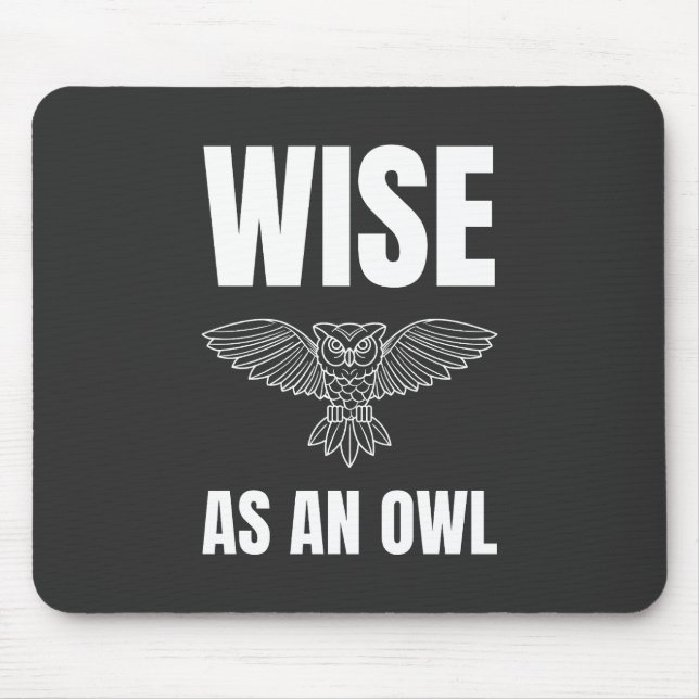 Mousepad Sábio como Coruja (Frente)