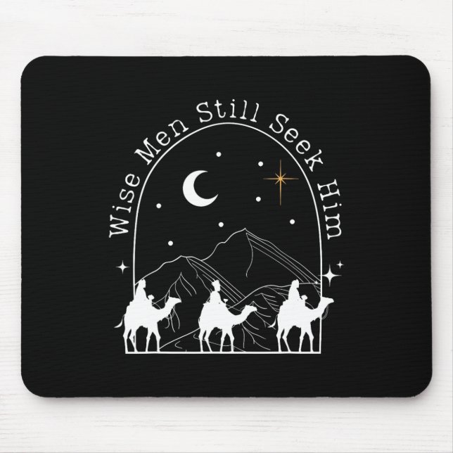 Mousepad Sábios Ainda O Procuram Natal Cristão Jesus (Frente)