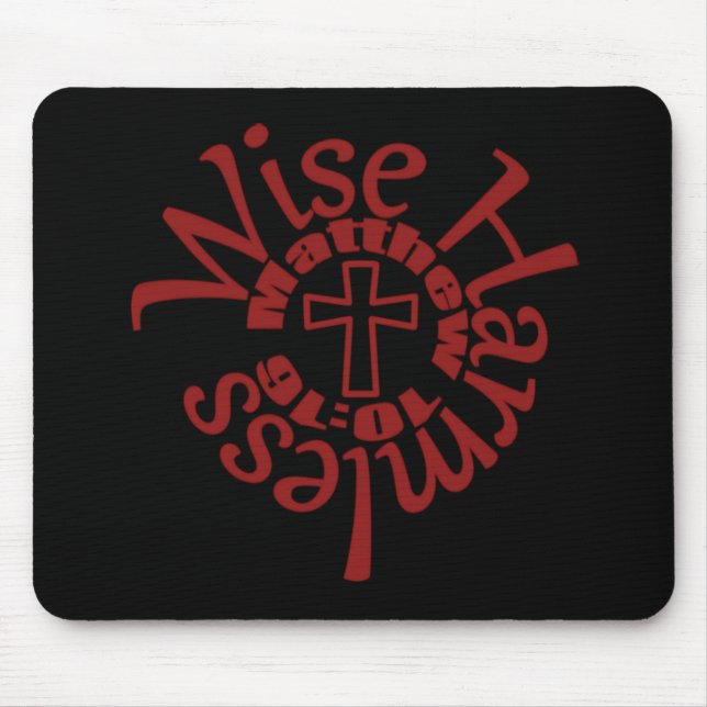 Mousepad Sábios E Sem Prejuízo - Escrituras De Sabedoria Di (Frente)