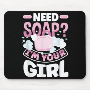 Mousepad Sabonete de Fazer de sabonete engraçado