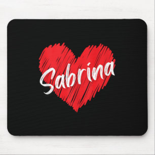 Mousepad Sabrina I Love Sabrina Heart Vin